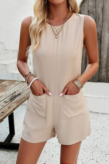 SOLID COLOR ROMPER