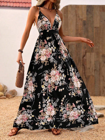 Boho Chic Floral Maxi Dress