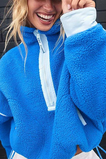 COZY CONTRAST PULLOVER