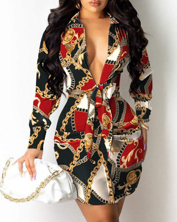 Stylish Mini Dress with Designer Inspired Look