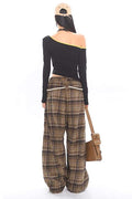 ONE SHOULDER LONG SLEEVE T SHIRT