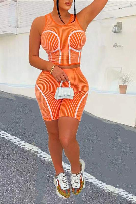 STRIP GRAPHIC TANK AND SHORTS SET