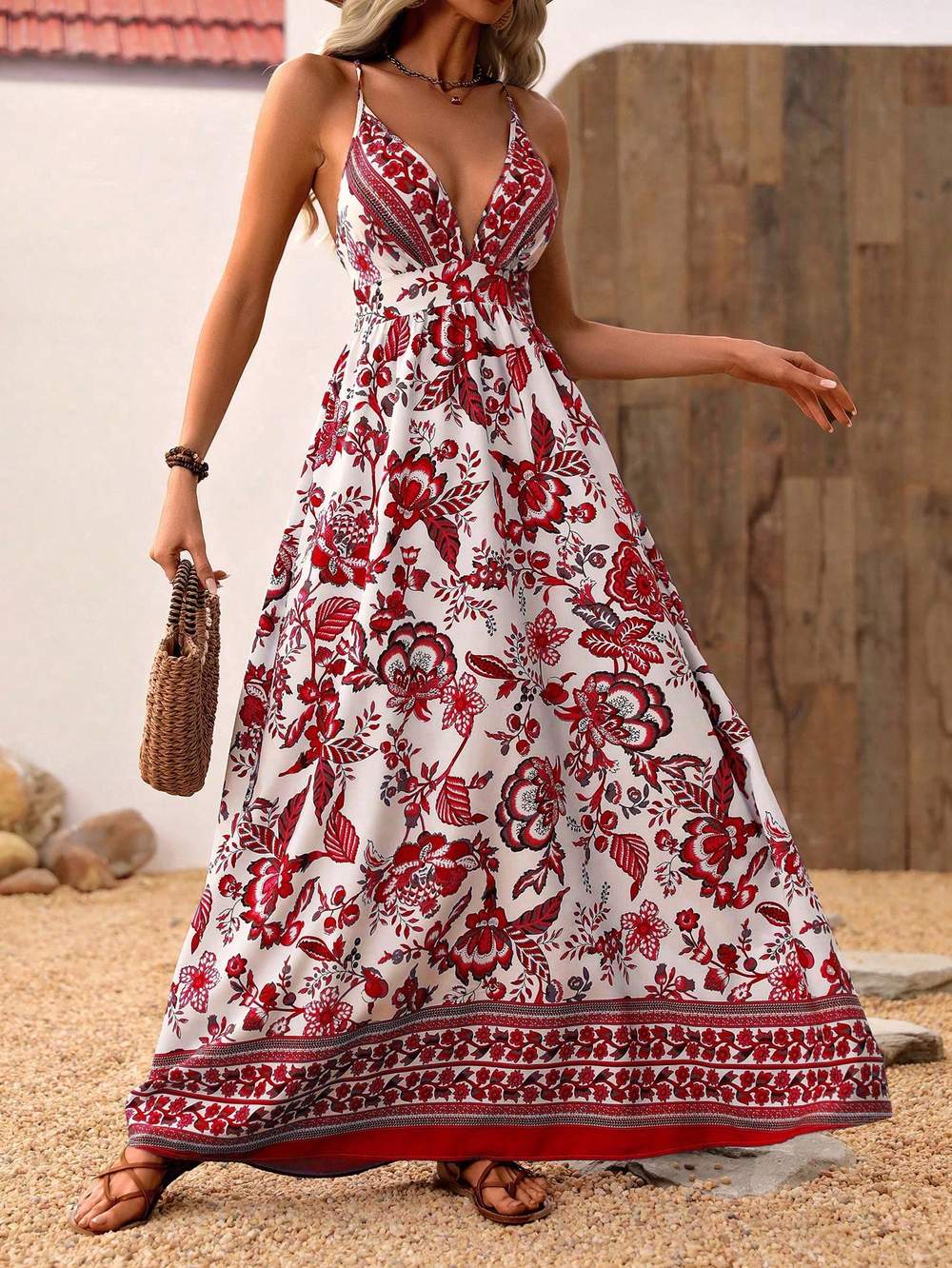 Boho Chic Floral Maxi Dress