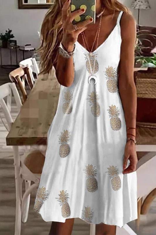 SLEEVELESS FLORAL MIDI DRESS