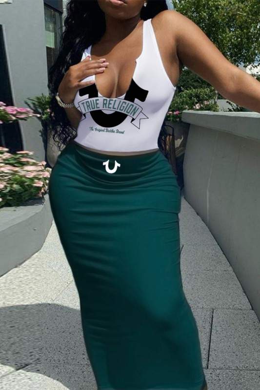 Elegant Bodysuit and Trendy Skirt