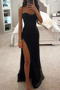 PARTY SLING DRESS  LOOSE  SPLIT  