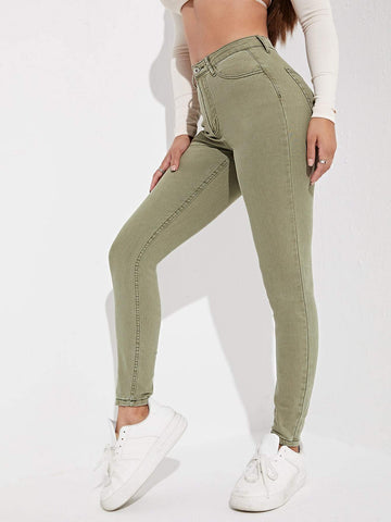 HIGH WAIST SKINNY JEANS