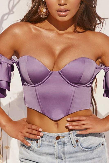 OFF SHOULDER BUSTIER SHIRT