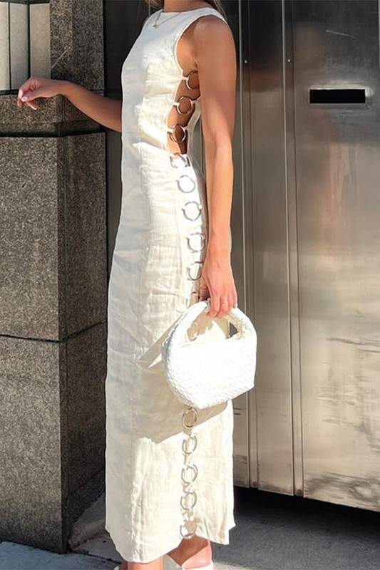 Versatile Event Dress with Cut-Outs