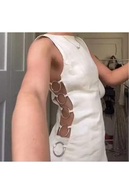 Versatile Event Dress with Cut-Outs