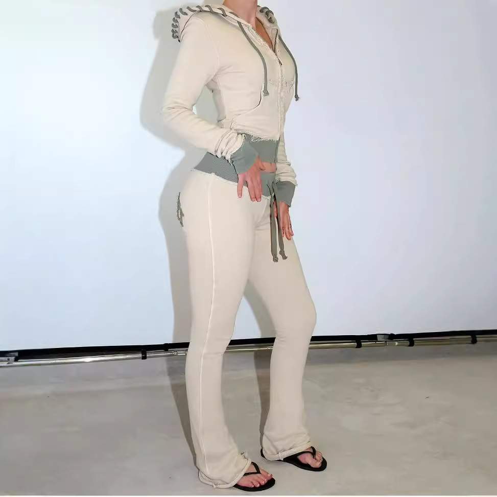  EXPLOSIVE CARDIGAN LONG SLEEVE PANTS FASHION SUIT