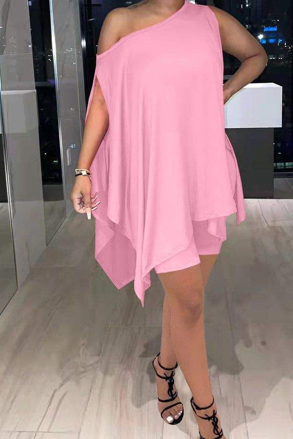 Chic Asymmetrical Tunic, Summer Dressy Wear
