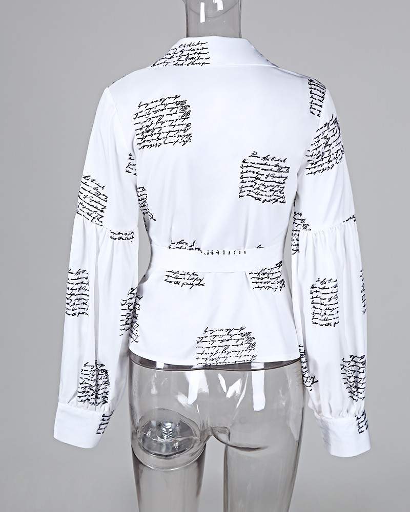 Graphic Print Blouse: Everyday Women's Fashion