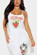 GRAPHIC CAMISOLE JUMPSUITS