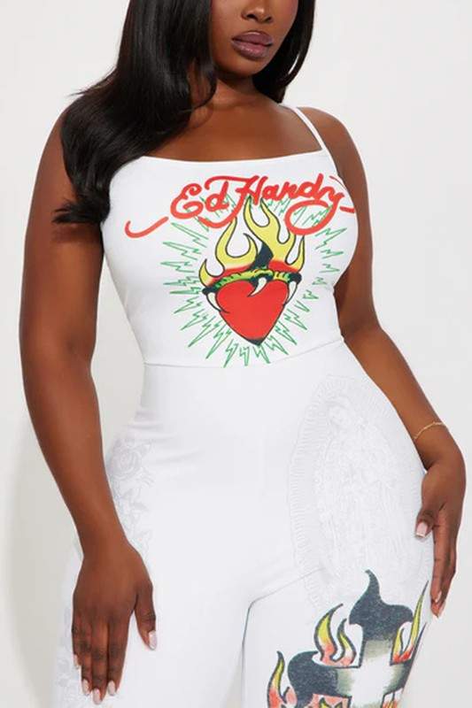 GRAPHIC CAMISOLE JUMPSUITS