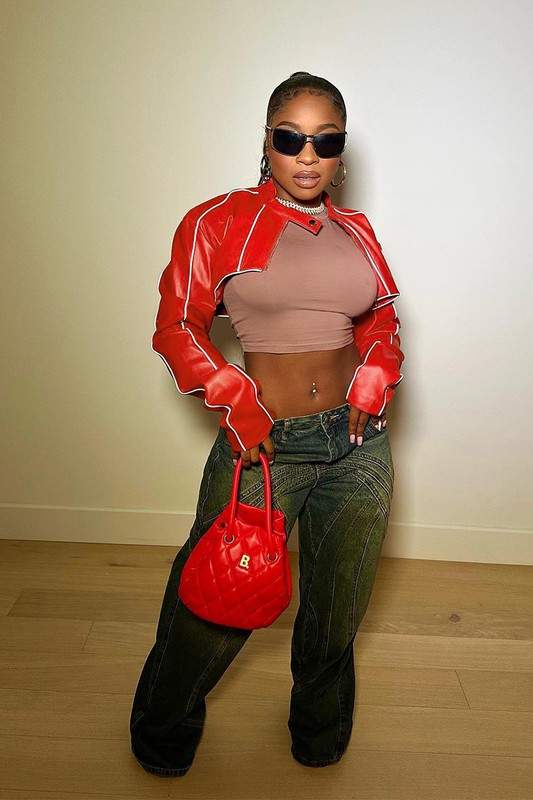 FAUX LEATHER CROP JACKET