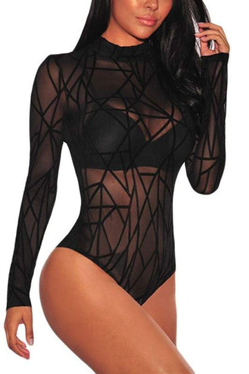GEOMETRIC GLAM BODYSUIT