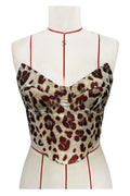 LEOPARD PRINT BUSTIER TOP