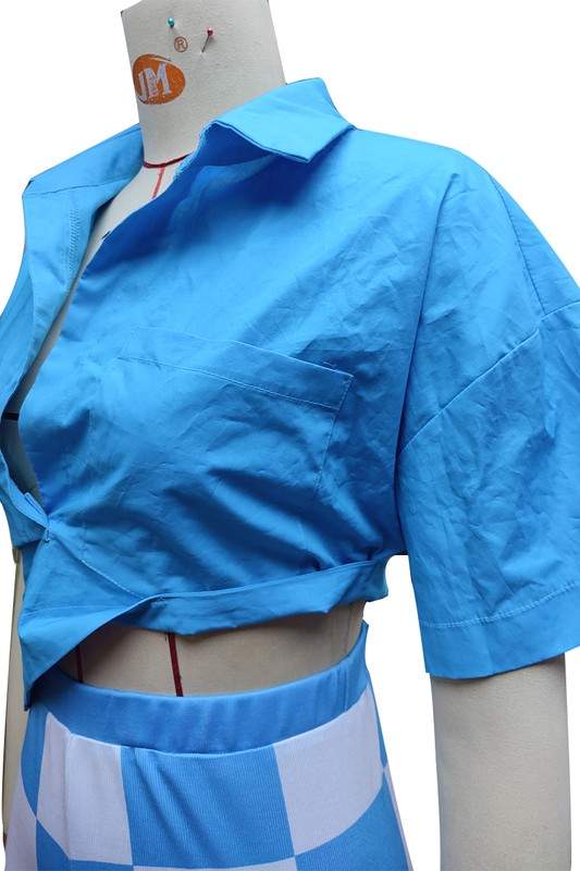 SHORT SLEEVE SHIRT AND SHORTS SET