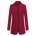 SOLID COLOR STAND COLLAR WOOL COAT
