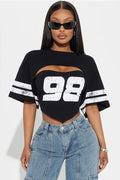 NUMBER PRINT SHORT SLEEVE TEE