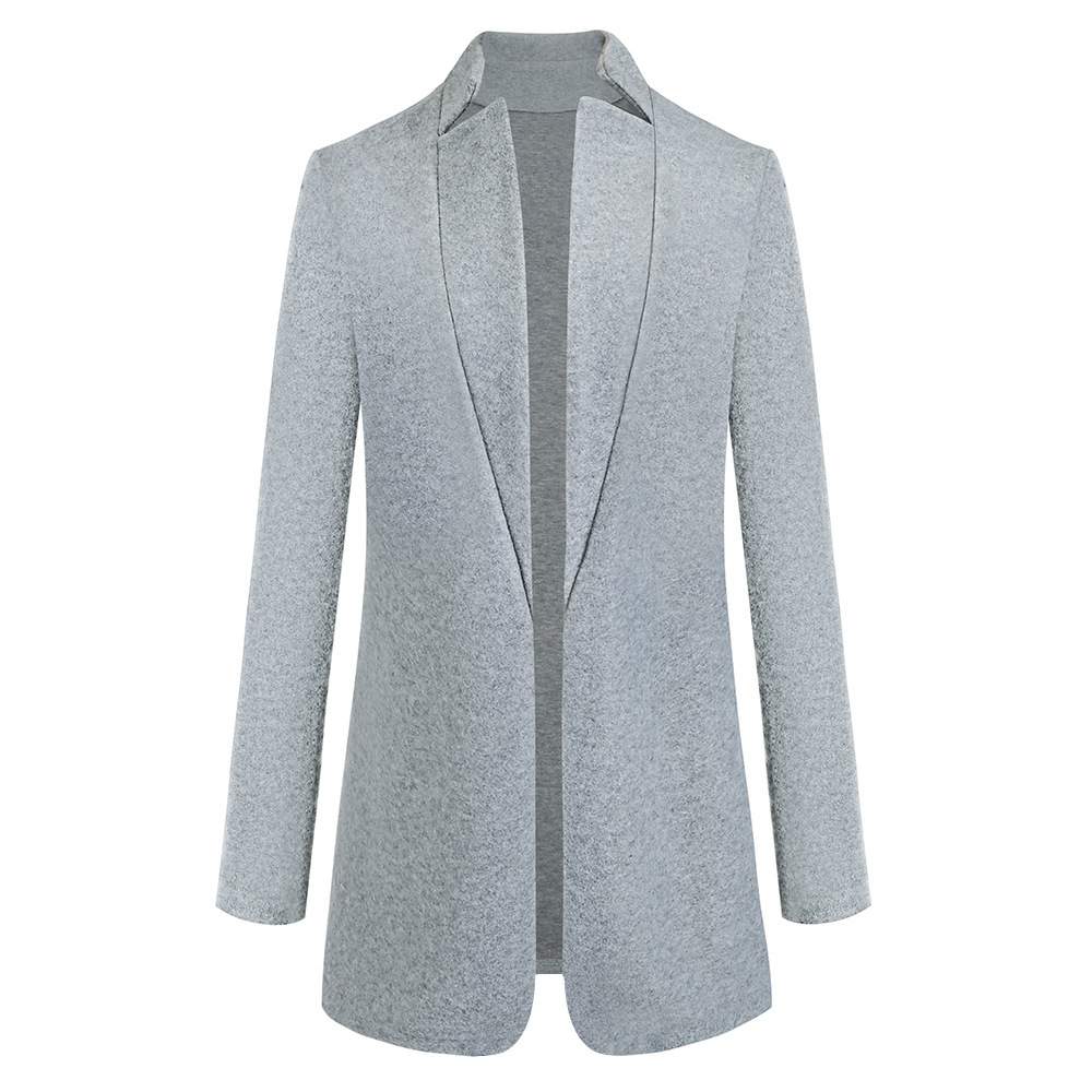  SOLID COLOR STAND COLLAR WOOL COAT