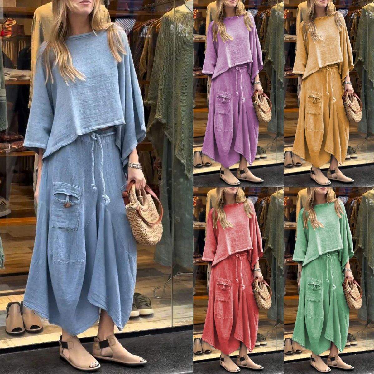  LOOSE SKIRT TWO PIECE SUIT