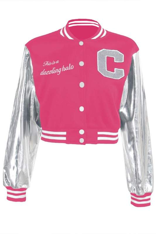 METALLIC LONG SLEEVE JACKET