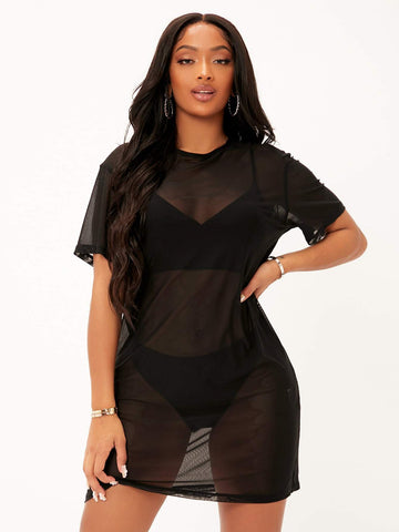 Lightweight Cover-Up, Relaxed Fit Dress