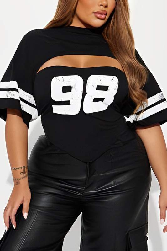 NUMBER PRINT SHORT SLEEVE TEE