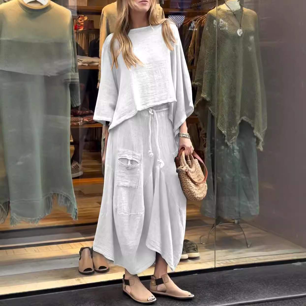  LOOSE SKIRT TWO PIECE SUIT