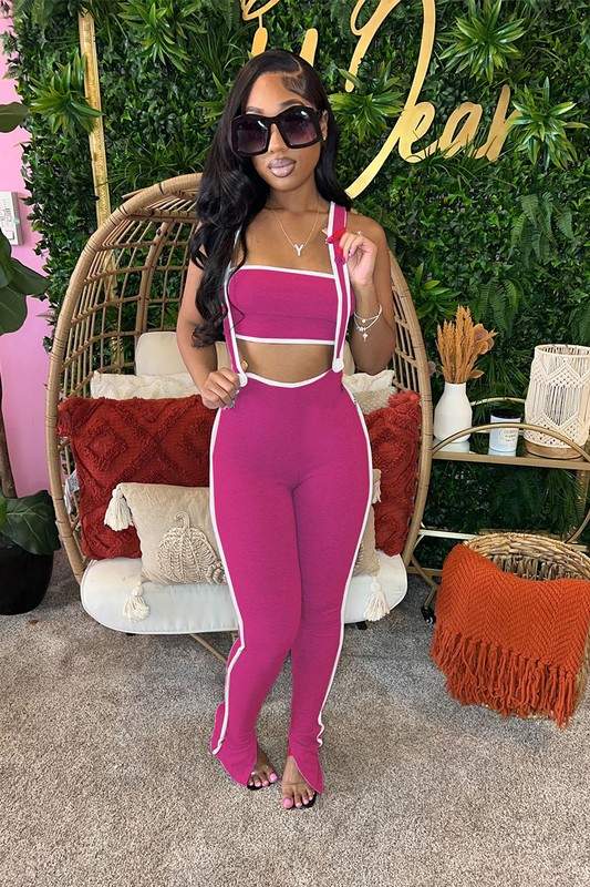 Stylish Two-Piece Lounge and Workout Outfit