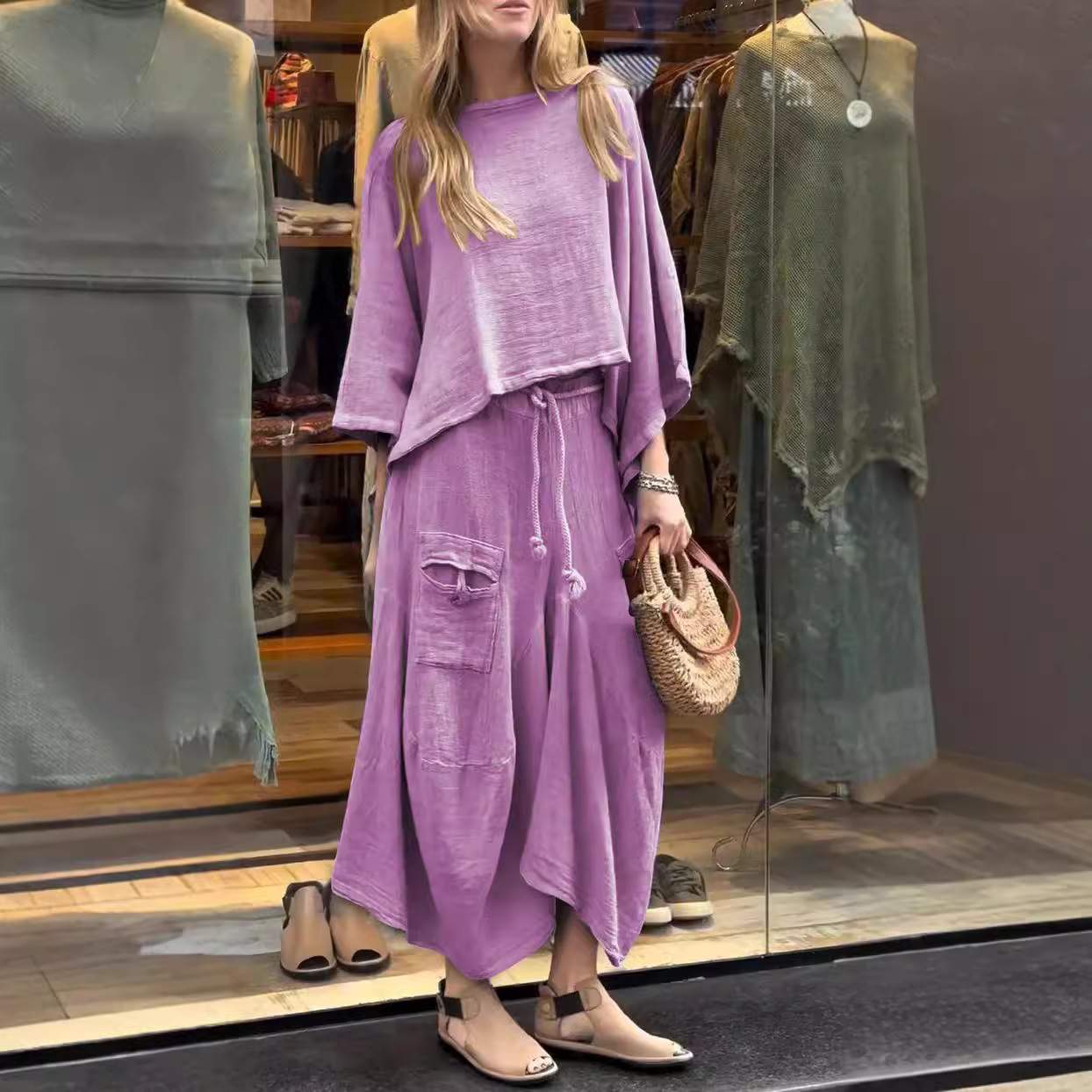  LOOSE SKIRT TWO PIECE SUIT