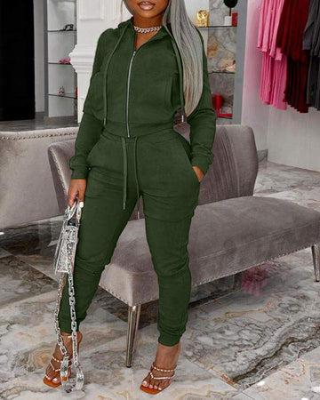 Trendy Sportswear: Comfortable Matching Set