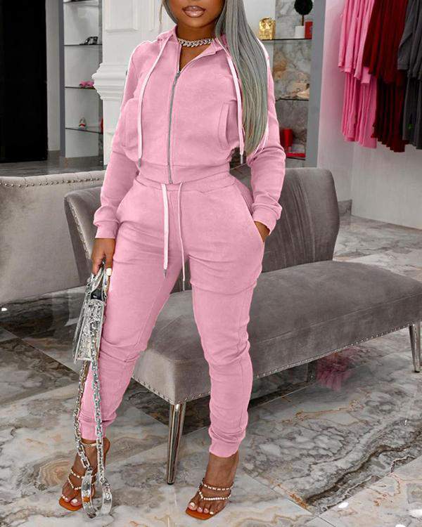 Trendy Sportswear: Comfortable Matching Set