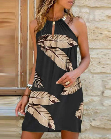 Printed Casual Dress for Beach Days