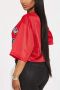 V NECK CROP T SHIRTS