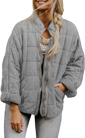 ZIPPER LOOSE  RETRO  JACKET COAT COTTON PADDED JACKET