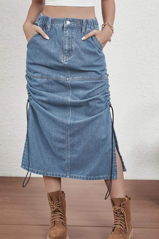 High Waist Denim Skirt, Fashion Must-Have