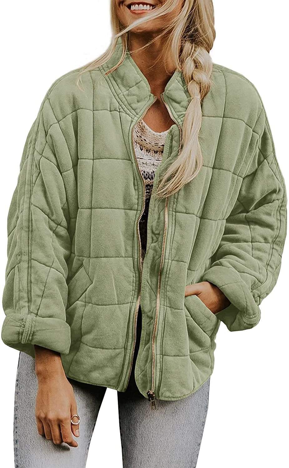 ZIPPER LOOSE  RETRO  JACKET COAT COTTON PADDED JACKET