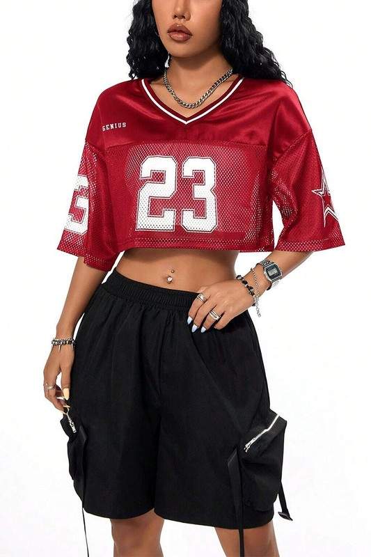 Oversized Mesh Tee 23, Street Style Must-Have