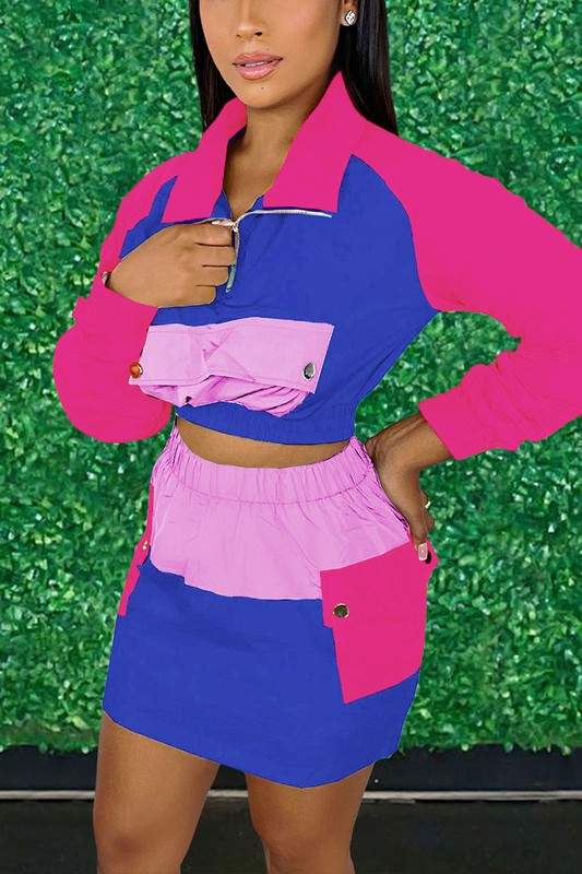 CARGO SHIRT AND SKIRT SET