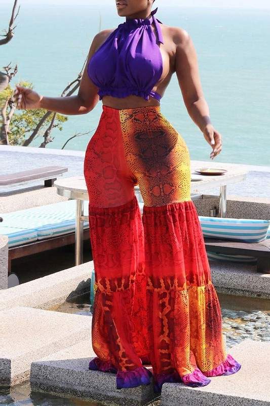 TIE DYE FLARE PANTS SET