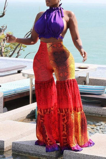 TIE DYE FLARE PANTS SET