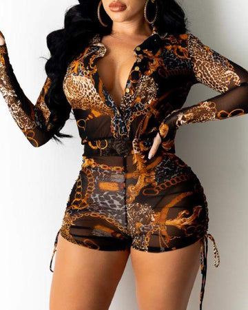 Trendy Outfit: Stylish Sheer Romper