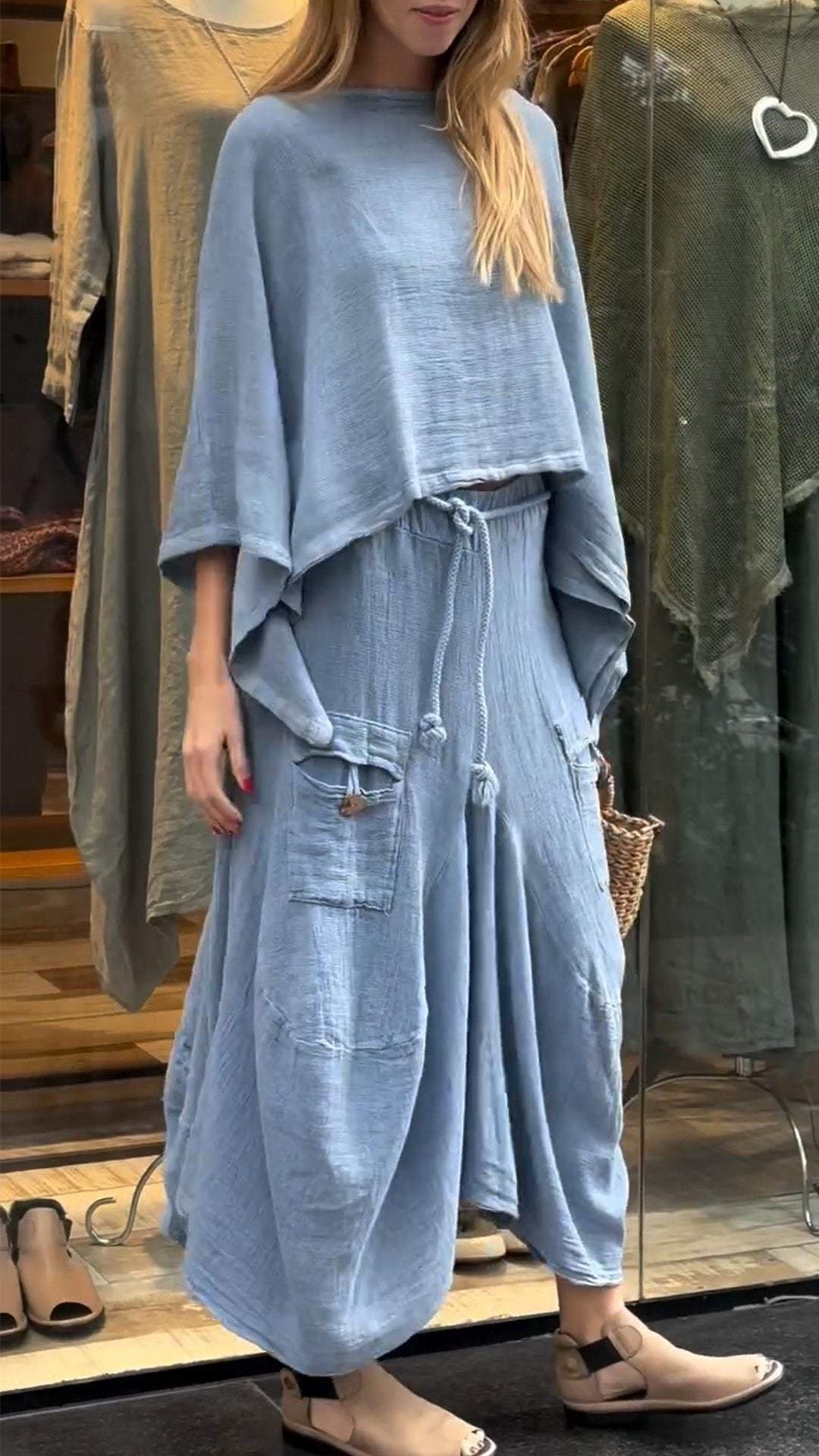  LOOSE SKIRT TWO PIECE SUIT