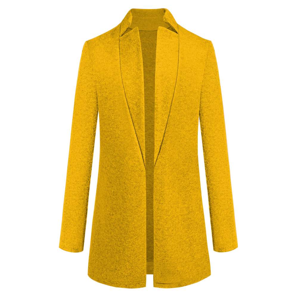  SOLID COLOR STAND COLLAR WOOL COAT