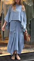  LOOSE SKIRT TWO PIECE SUIT