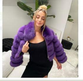 MANUFACTURERS FUR COAT IMITATIONFUR STITCHING SHORT LAPEL