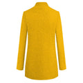  SOLID COLOR STAND COLLAR WOOL COAT
